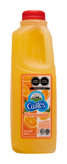 Naranjada Los Cuates 1 L, marca Los Cuates