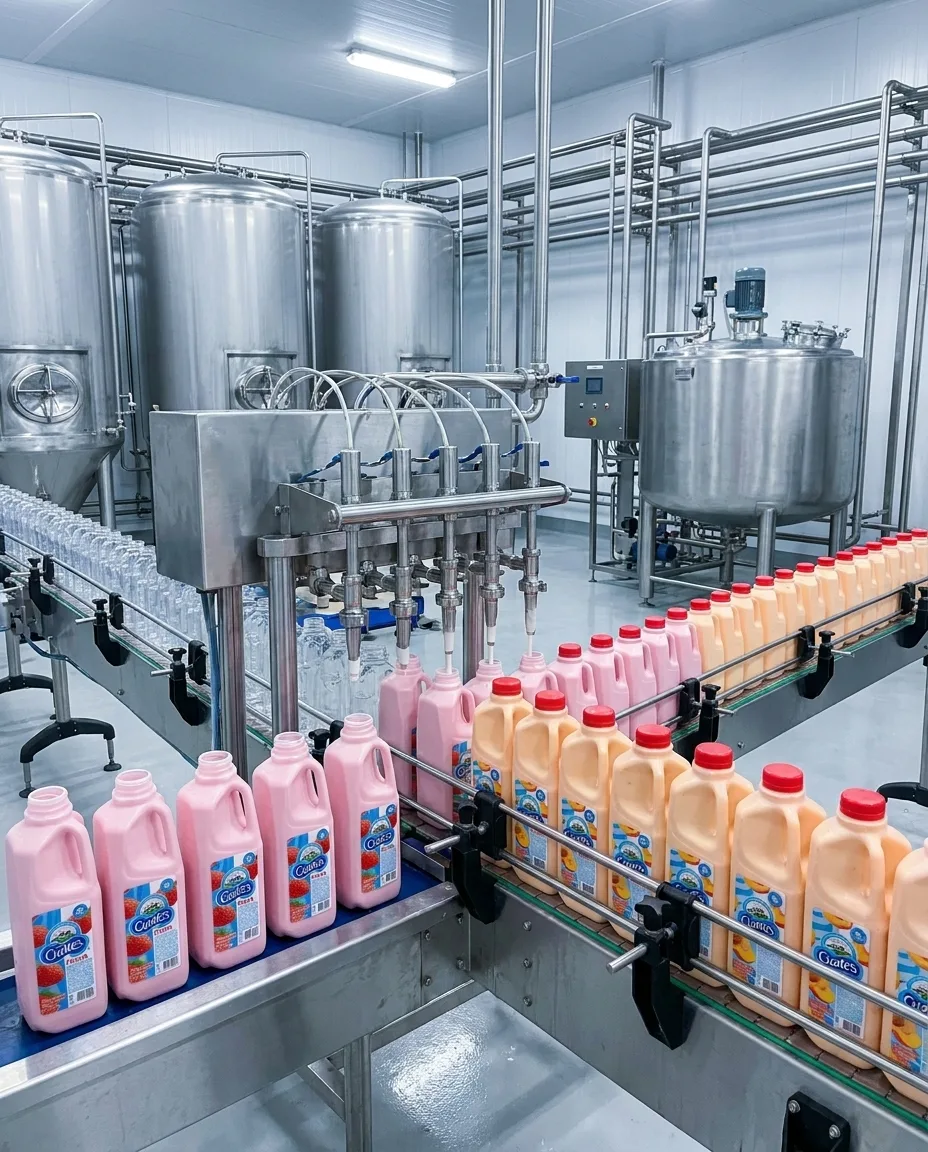 Elaboración y envasado de yoghurt