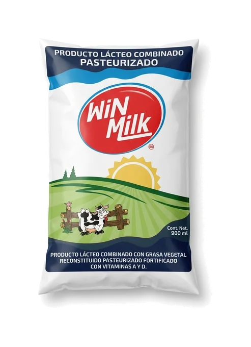 Win Milk Bolsa 900 ml pasteurizada, marca Win Milk