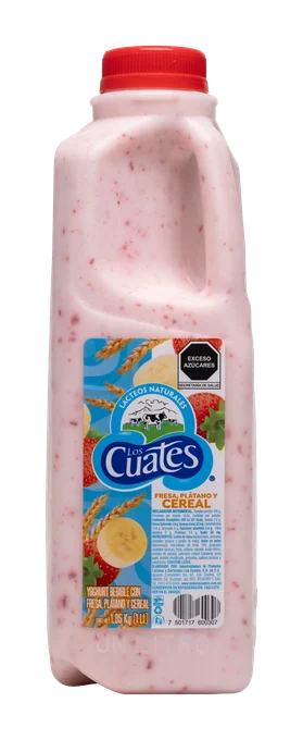 Fresa, Plátano y Cereal, marca Los Cuates